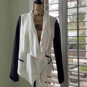 Black White Jacket 🧥 Coat Blazer XL